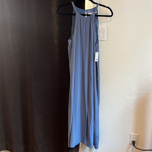Joie Ora Silk Midi Halter Dress (bijou blue) - size XL - NWT - Picture 2 of 7